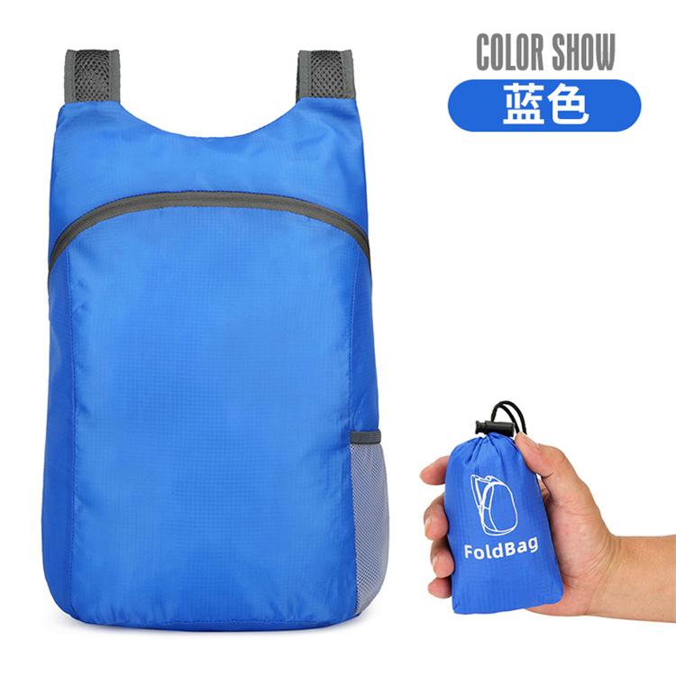 Leichter, verstaubarer Rucksack, faltbar, tragbar, Outdoor-Klapprucksack, Reise-Tagesrucksack, Tasche, Sport, Freizeit, Tagesrucksack