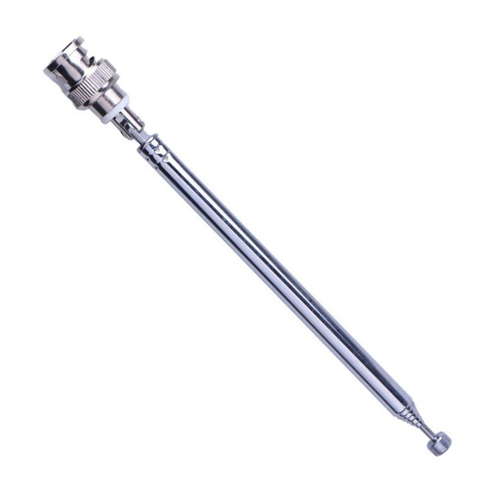2pcs 7 Sections Telescopic Antenna BNC Connector For Radio Scanner/VHF/UHF/AM/FM