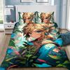 Hot Games Z-Zeldas of Legends Duvet Cover Pillowcase Game Scene Print Bedding Set Adult Boy Bedroom Decoration Single Double Siz