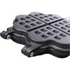 Cast Iron Waffle Maker with Dual Heart Mold for Gas Stove, Non Electric Outdoor Cooking Pan
