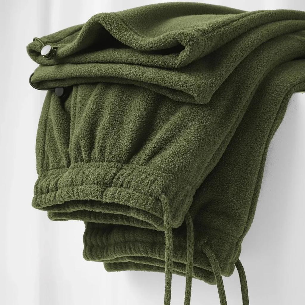 Vintage Silné Zimní Ležérní Fleecové Kalhoty Pánské Široké Volné Teplé Tepláky Dámské Jogger Kalhoty