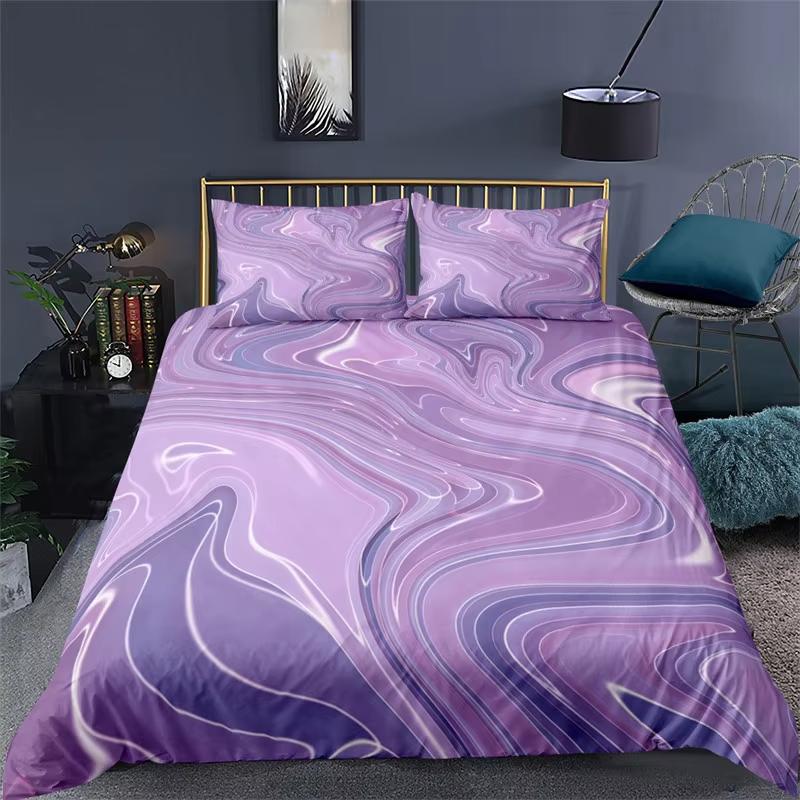 Chic Marble Duvet Cover Set Abstract Marble Texture Bedding Set Geometric Pattern Comforter Cover With Pillowcases Bedroom Decor