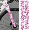 1 Set MTB Rennrad Rahmen Aufkleber Cartoon DIY Reflektierend Wasserdicht Fahrrad Aufkleber Für Fahrrad Rahmen Oberrohr
