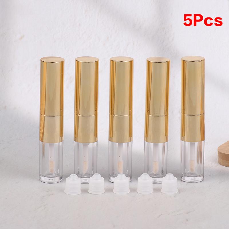 Double-ended Empty 2.5ml Clear Lip Gloss Tube Refillable Lip Balm Bottles Lipstick Containers For Travel Women Girls DIY Makeup