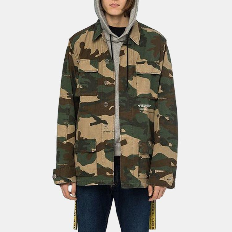 OFF WHITE Giubbotti & Cappotti Uomo Camouflage OMEL003E180260109901
