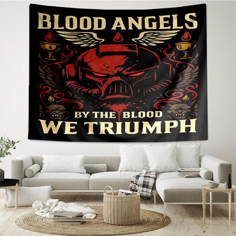 Warhammer 40k Druck-Wandteppich, Hintergrund, Einfache Montage, Ideal für Schlafzimmer, Büro & Wohnzimmer, mit Ästhetischer Wanddekoration.
