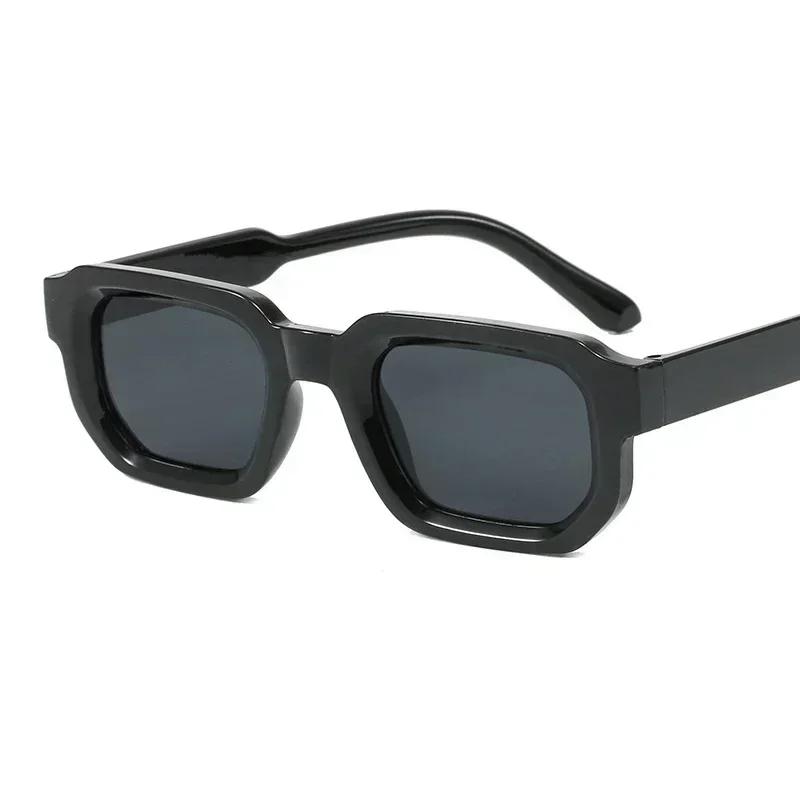 

New Fashion Blue Square Sunglasses For Men Women Retro Luxury Designer Clear Lens Sun Glasses Shades UV400 Eyeglasses As Picture