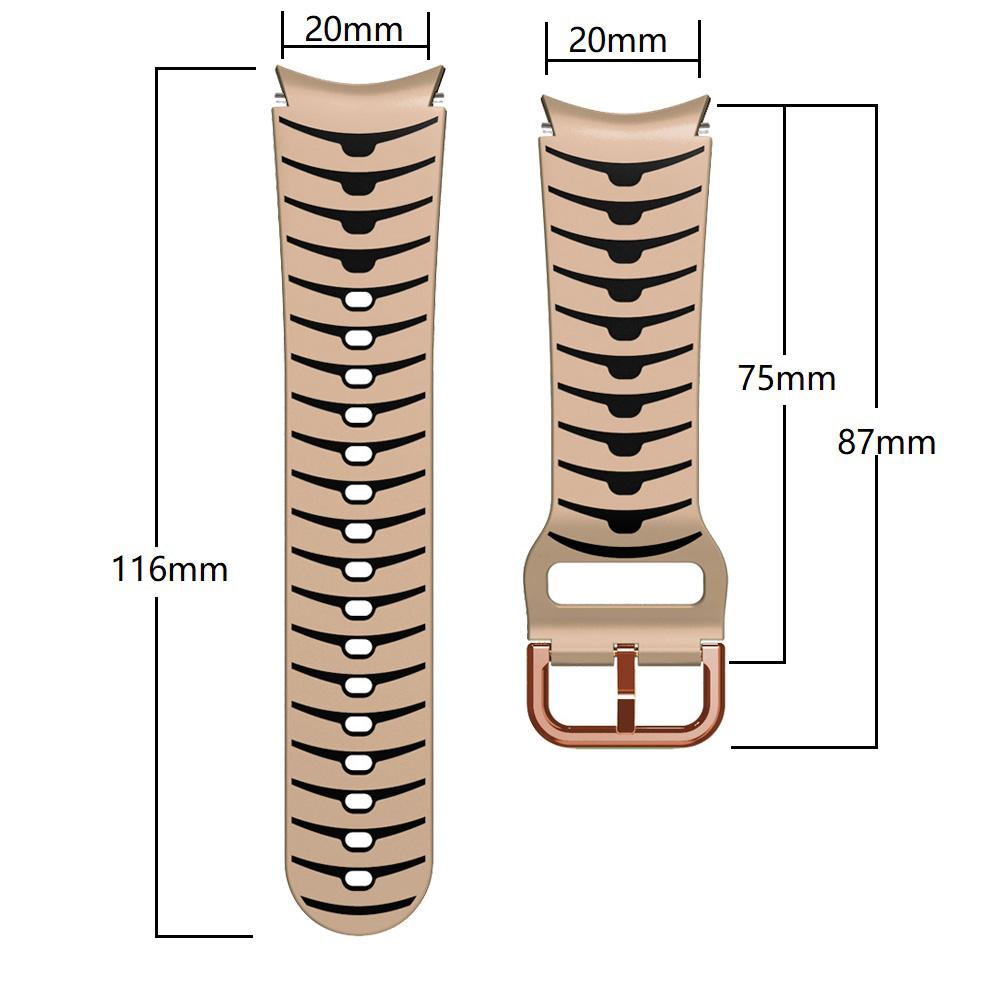 No Gap Silicone Strap For Samsung Galaxy Watch 7 FE 6 5 4 40mm 44mm 5 Pro 45mm Sport Bracelet Watch 6 4 Classic 20mm Band Belt