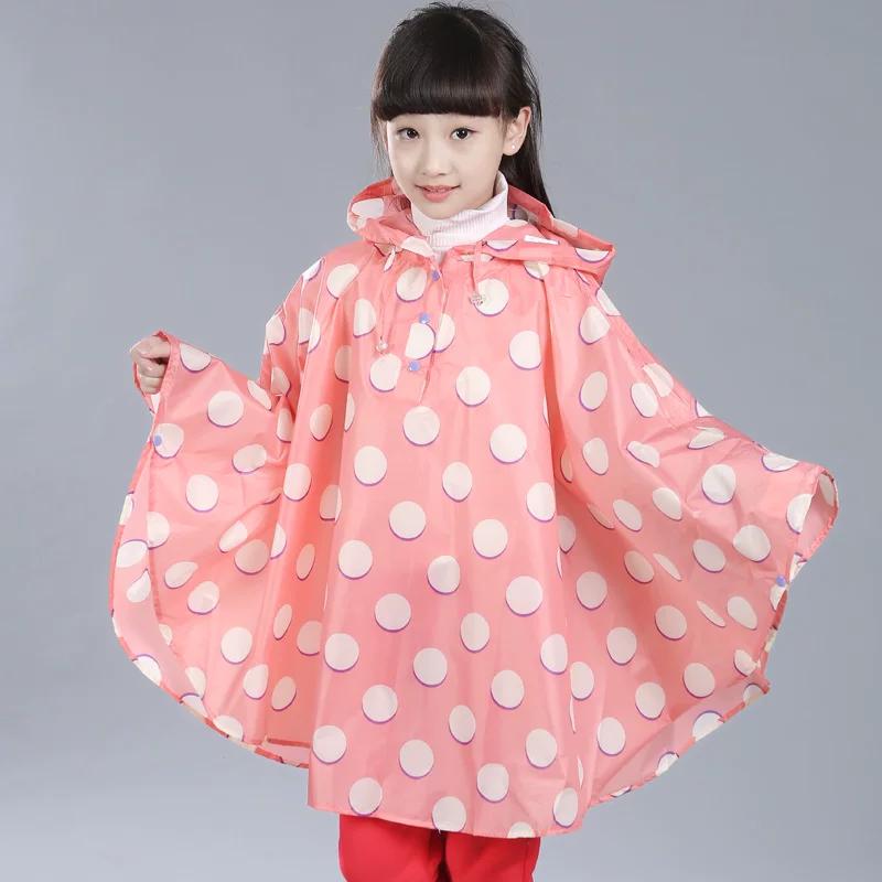 K-style Cute Primary School Student Mother and Child Princess Kids Raincoat