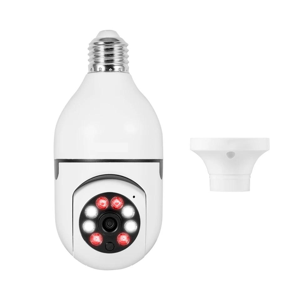 

Wireless E27 Bulb HD Surveillance Camera Wifi Night Vision Security Baby Monitor Automatic Human Tracking Full Color Video Zoom 3MP NO SD Card