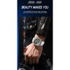 High-End Herrenuhr Skelett Mechanische Uhr Luxus Quadratisch Edelstahlarmband Automatisch Selbstaufziehend Wasserdicht Lumin