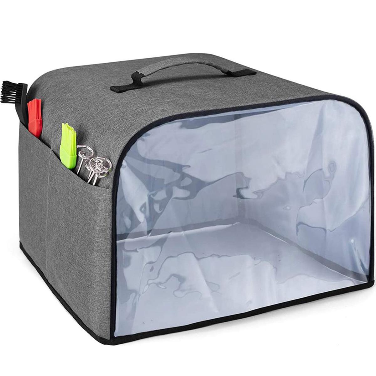 

Waterproof Air Fryer Cover Compatible with Ninja Foodi Grill AG301 AG302 AG400 36cm Dust Cover with Clear Front Panel Dust Cover 36x35x25cm темно серый