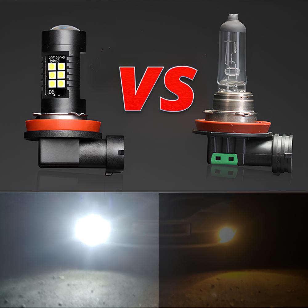 Universal Fog Light Car Tail Lights Turn Signal Reverse Brake Lamp R5W 3030 Bulb Automobiles Headlight H4/H7/H8/H16/9006 1200Lm