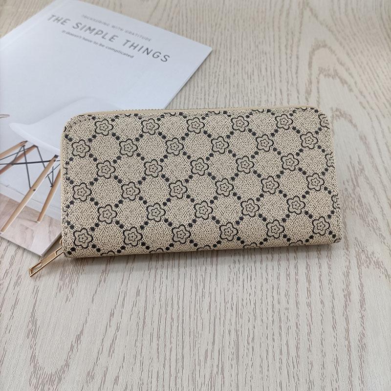 European & American Fashion Large Capacity Zipper Clutch Wallet - Multi-Card Slot, Simple, High-End Design