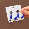 Cute Cartoon Rabbit Ear Studs In Transparent Design for Girls and Women