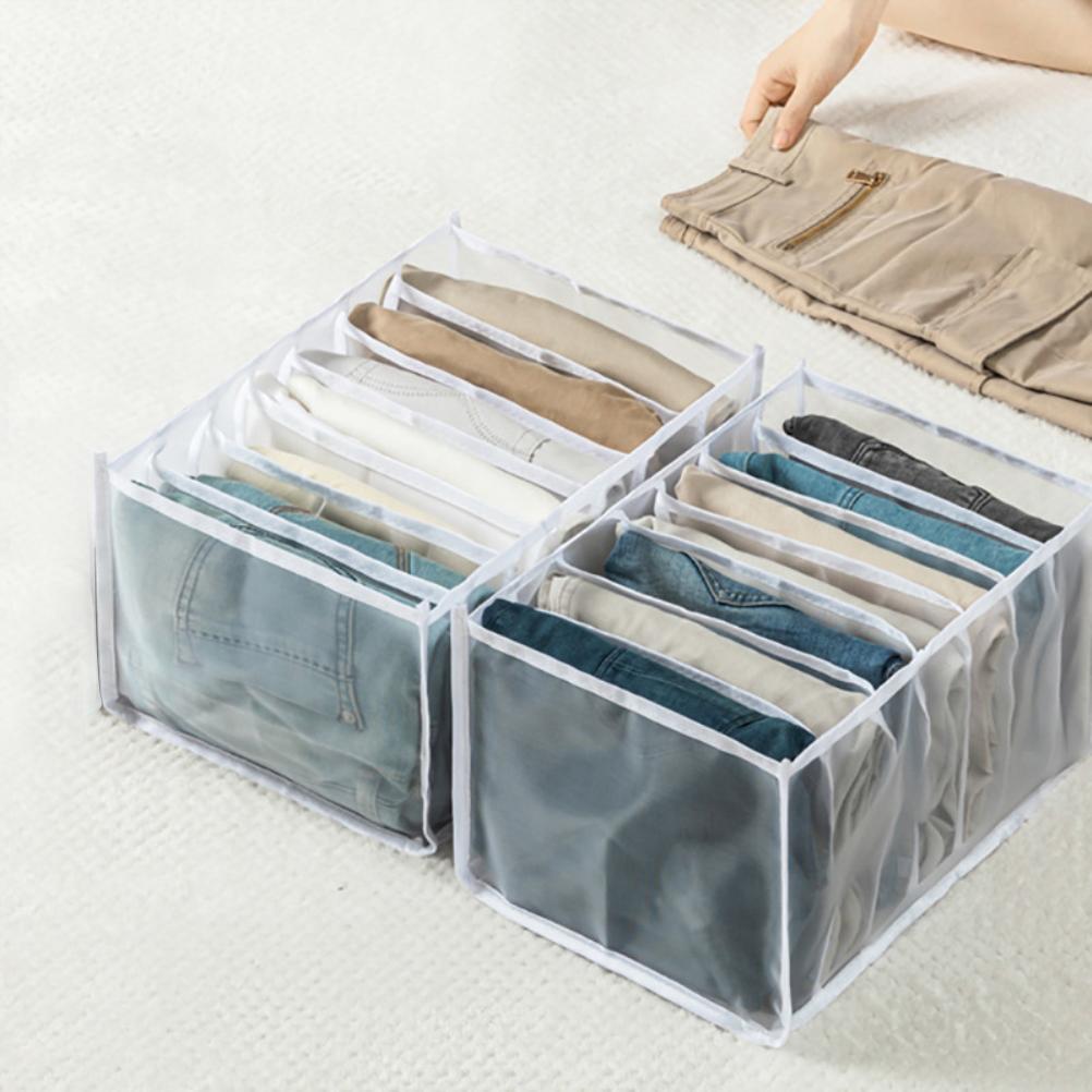 Wardrobe Clothes Organizer Closet Storage Baskets Save Space Clothing Storage Box Portable Storage Containers for