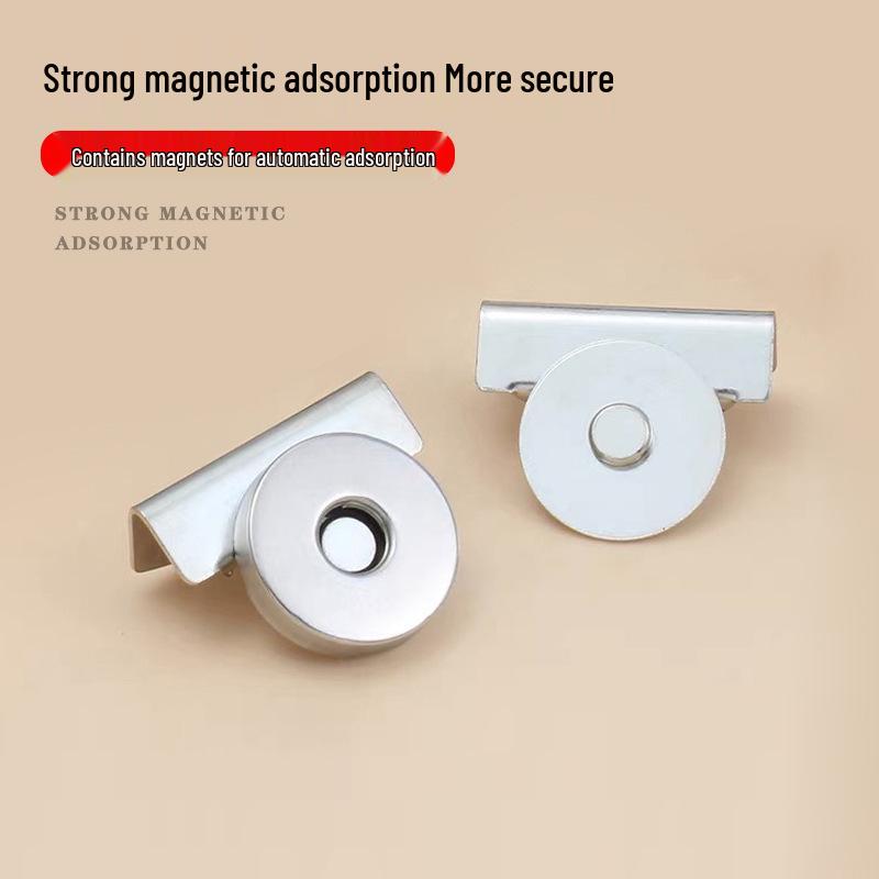 Magnetischer Druckknopf: Starker Lederbeutelverschluss, Versteckte Nahtlose Schnalle