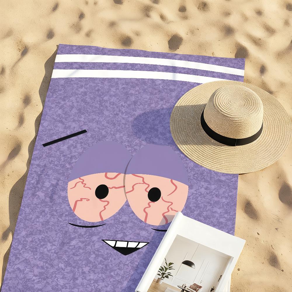 Funny T-Towelie Cartoon Towel Sports Quick Dry Travel Camping Gear Sandproof Soft Light Large Beach Towel