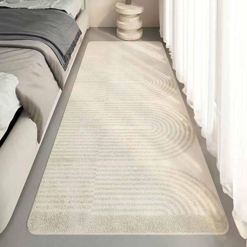 Bedroom Lines Are Simple High End Carpe Fluffy Soft Geometric Quiet Wind Carpets 2024 New Bedside Nonslip Waterproof Highend Rug