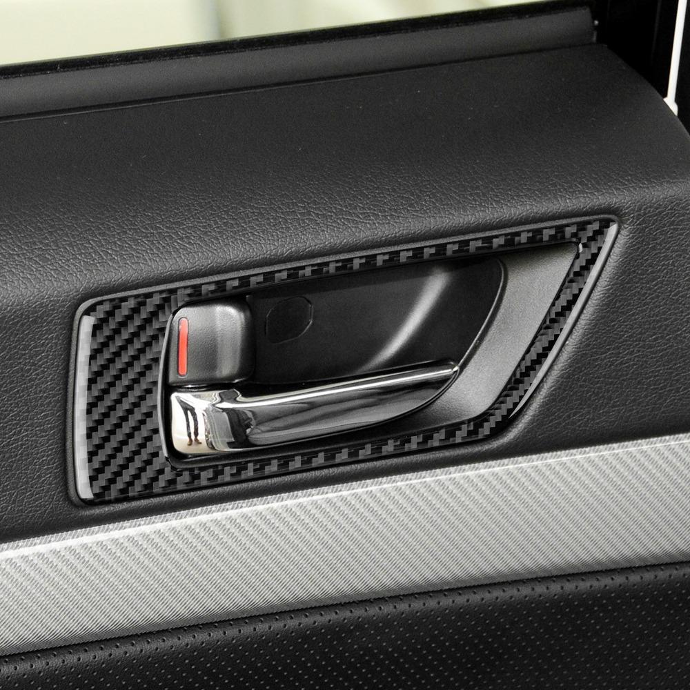Interior Covering Inside Door Handle For Subaru Legacy/Outback 2010-2014 Car Inner Pull Handles Cover Frame Sticker Accessories