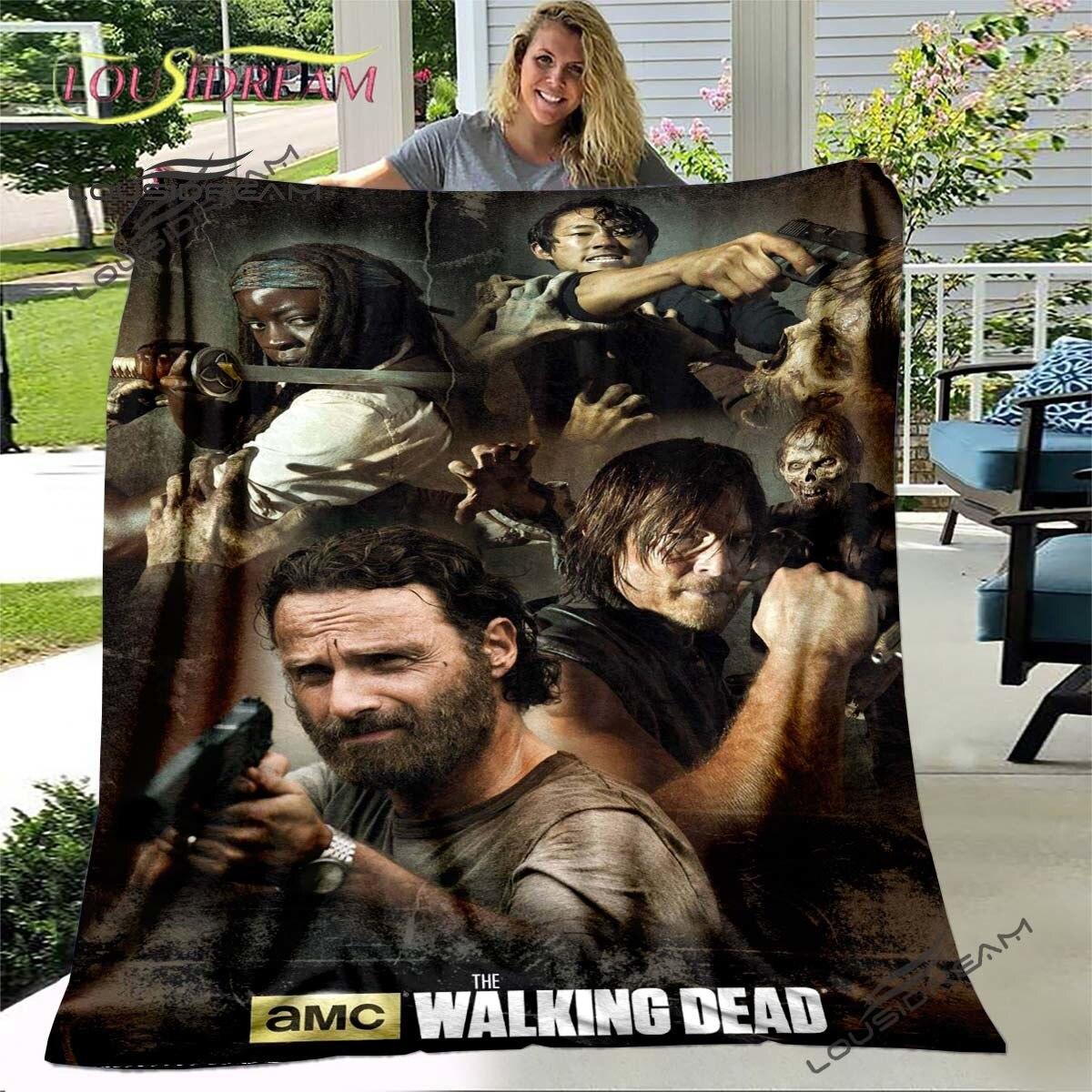 

Daryl Dixon The Walking Dead Throws Blanket Horror TV Series Sofa Blanket for Adults and Children Bedroom Living Room Decoratio 130x150cm