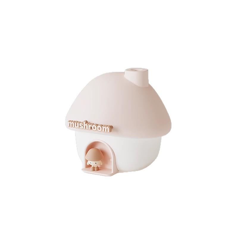 Mushroom House USB Humidifier with Sunset Lamp - Large Capacity Mist for Bedrooms and Offices