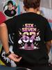 Six Seven 67 Italian Brainrot Funny Kids Short Sleeve T Shirt Summer Crewneck Cute Cartoon Hot Age 3-14 Boys Girls