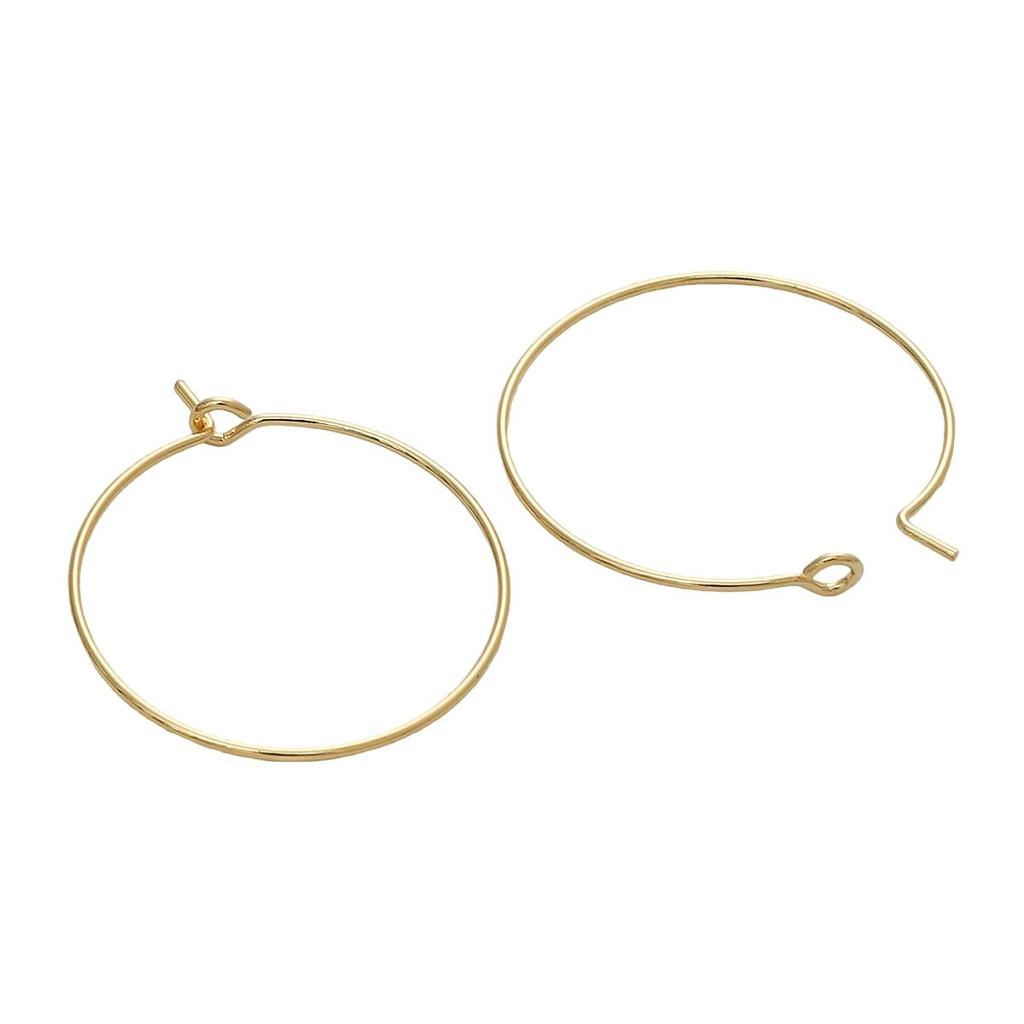 Copper Round Earrings For DIY Jewelry Making Craft Accessories