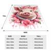 Cute Pig Design For Cute Pig Lovers Blankets Soft Warm Flannel Throw Blanket Plush for Bed Living room Picnic Travel Home Sofa