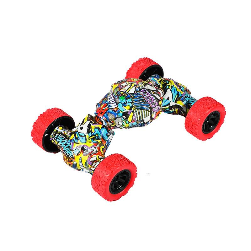 Offroad Childrens Inertia Car Toy With Cartoon Graffiti And Press Design Rebound