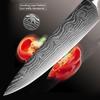 Women's Kitchen Knives - 3-piece Set of Damascus Steel Japanese Chef's Knife Stainless Steel Kitchen Knife Meat Cleaver