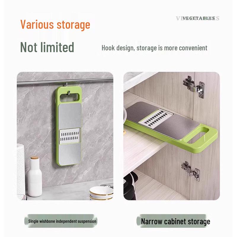 Multifunktionaler Küchenschneider & Reibe aus Edelstahl