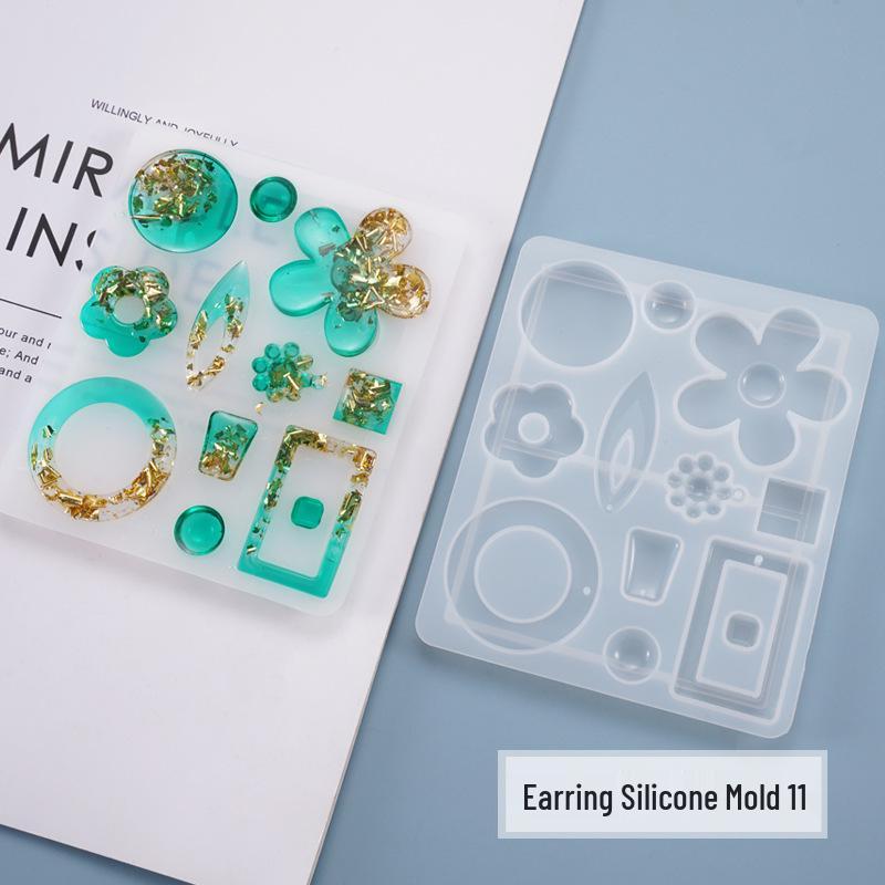 Poppy Flower Resin Mold for DIY Earrings and Pendants - Handmade Jewelry and Ornaments.