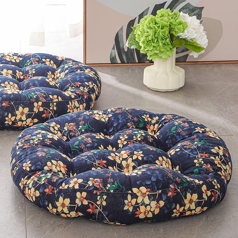 Colorful Bohemian-Style Cotton Linen Floor Cushion: Ethnic Meditation Seat Tatami Mat for B&B