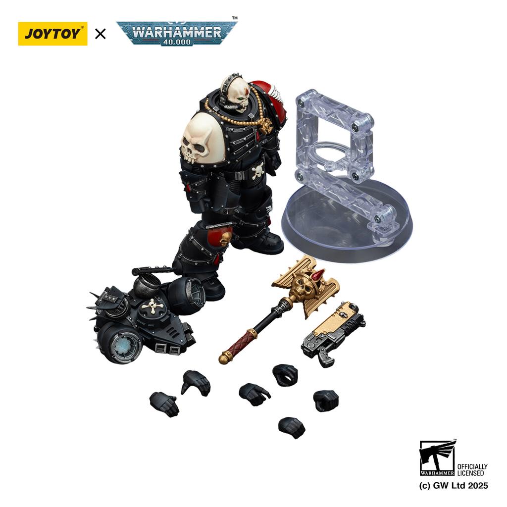 [Vorverkauf] JOYTOY 1/18 Actionfigur Warhammer 40K Blood Angels Lemartes Mit Sprungrucksack,Blutiger Crozius Absolver Boltpistole Spielzeug