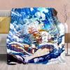 One Piece Anime Flannel Blanket - Soft Warm Perfect for Sofa, Bedding Camping Travel Office Home Decor -QJY