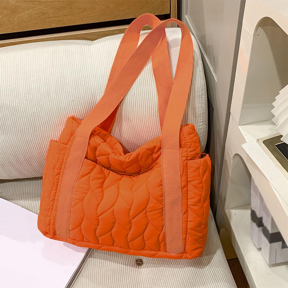 Autumn and Winter Large Capacity Bag New Handheld Big Bag Single Shoulder Down Tote Bag Work Commuter Bag
