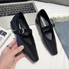 Mode Damen High Heels Mode Elegant Mary Jane Schuhe Quadratische Zehenpartie Outdoor Kleid Designer Metall Schnalle Niedrige Absätze Frühling Sommer Pumps