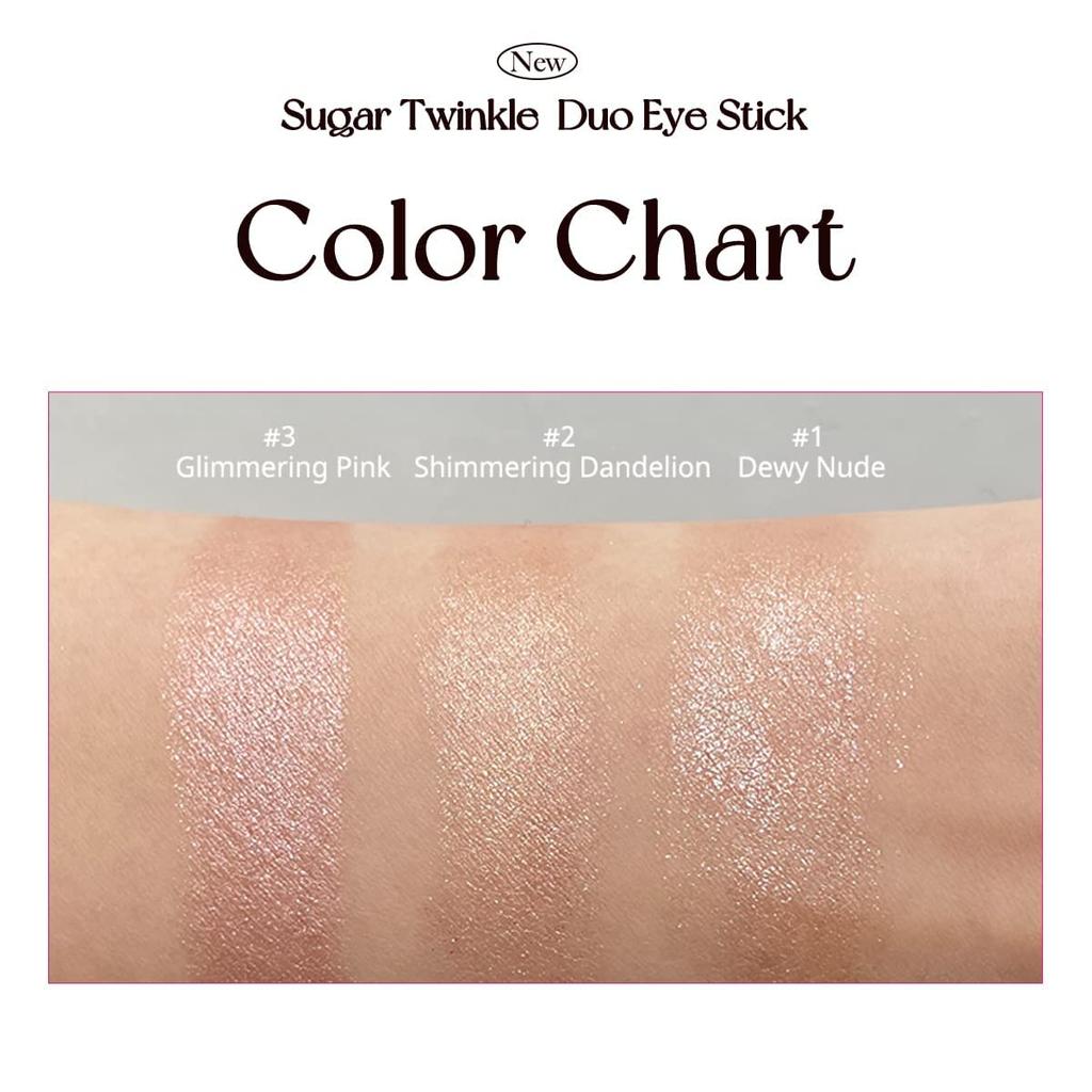 Peripera Sugar Twinkle Duo Eye Stick Dewy (#01 Nude)