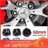 ELM5   For Benz New 4pcs 60mm Car wheel Hub Cap Emblem badge for Mercedes Benz C180 E300 GLC W163 W166 W167 W204 W205 W212 W213 X253 W1