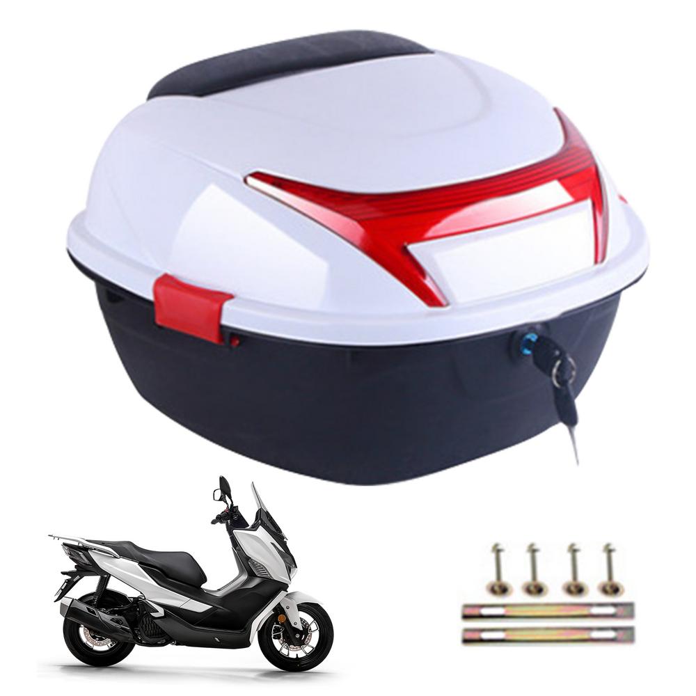 Motorcycle Trunk Box Motorbike Trunk Storage Top Carrier Ergonomic Case Large Motorcycle Storage Top Carrier Waterproof Case