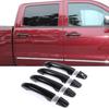 BLACK Exterior Door Handle DECOR COVER For Chevy SilveradoGMC Sierra 2014-2018