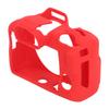 Soft Silicone Protective Case for R100 Lightweight Ultra Thin Camera Fullbody Housing Cover Skin Firm Grip Red