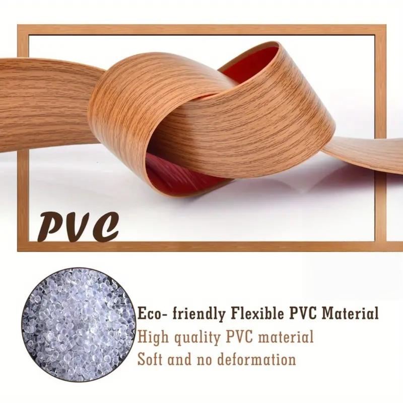 1PC 2m/78.74inch Self-adhesive Wood-like Floor Transition Strip Edge Sealing Strip Floor Joint Strip Pvc Wear-resistant