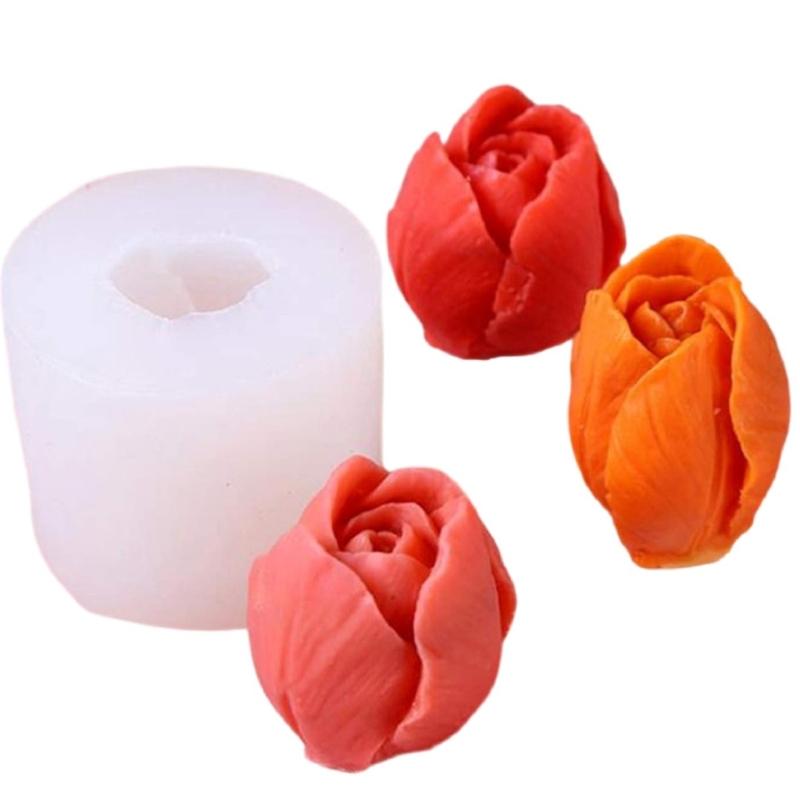 Tulips Candle Making Mould With Food Grade Silicone for Handmade Candle and Decorative Projects