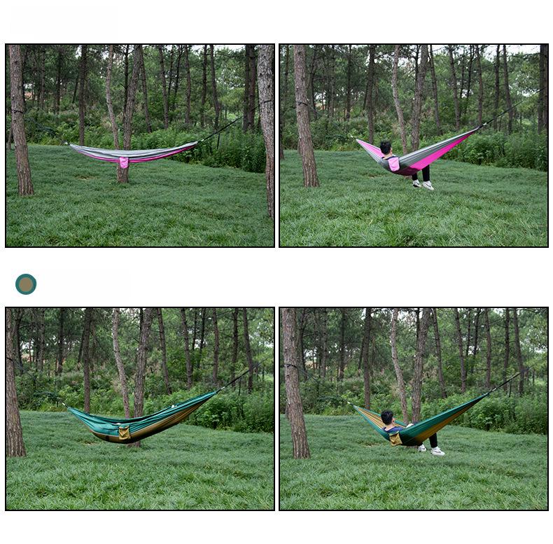 Premium Portable Hammock - Single/Double, 270x140CM, 210T Nylon