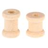 100 Pcs Wood Empty Spools Empty Sewing Spools Wood Sewing Bobbins Sewing Thread Ribbon Holder Empty Bobbins for Sewing