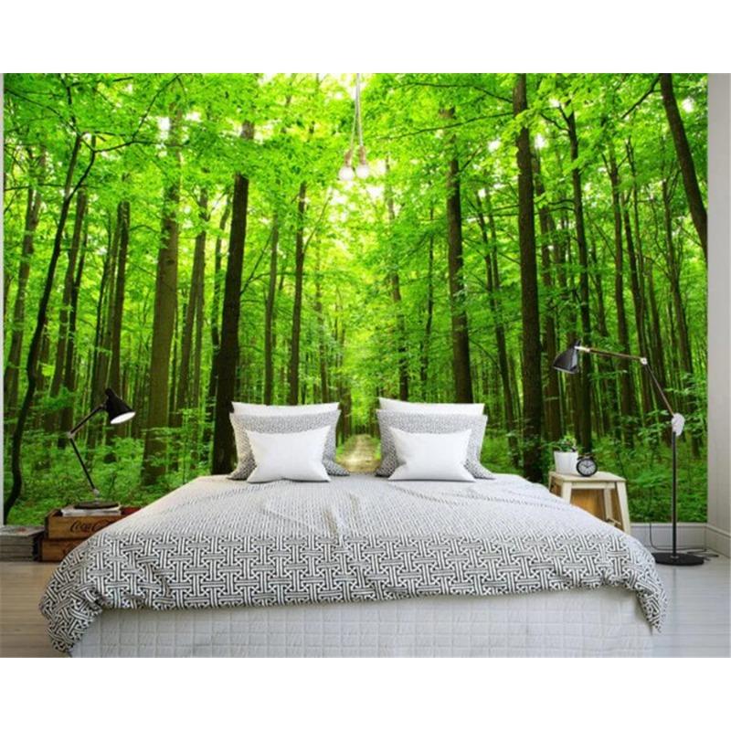 Photo Wallpaper 3d Natural Forest Landscape Wall Mural Living Room Bedroom Wallpaper Home Decoration Murals