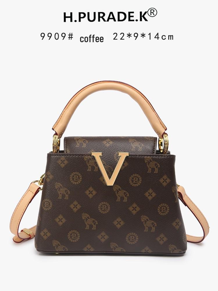 Retro Monogram 2025 Large Capacity Crossbody Handbag