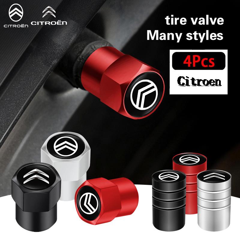 1Set Car Styling Metal Wheel Tire Valve Caps Dust Accessories For Citroen C1 DS3 C2 C3 Vts C4 Saxo C4L C5 C6 C8 Xsara C3-XR Xkdf64